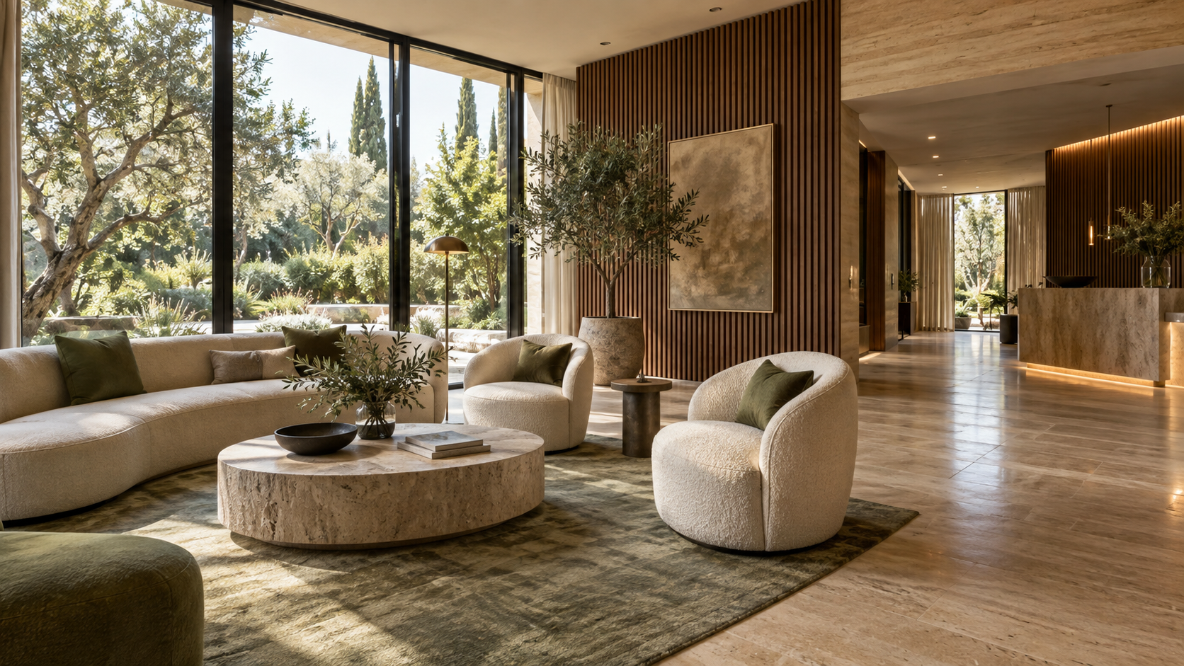 AI-generated lounge concept